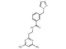 N-[2-(4,6-dimethyl-2-pyrimidinyl)ethyl]-3-(1H-pyrazol-1-ylmethyl)benzamide