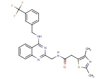 2-(2,4-dimethyl-1,3-thiazol-5-yl)-N-[(4-{[3-(trifluoromethyl)benzyl]amino}-2-quinazolinyl)methyl]acetamide