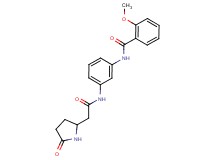 2-methoxy-N-(3-{[(5-oxopyrrolidin-2-yl)acetyl]amino}phenyl)benzamide