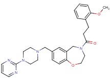 4-[3-(2-methoxyphenyl)propanoyl]-7-{[4-(2-pyrimidinyl)-1-piperazinyl]methyl}-2,3,4,5-tetrahydro-1,4-benzoxazepine