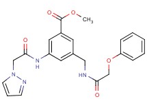 methyl 3-{[(phenoxyacetyl)amino]methyl}-5-[(1H-pyrazol-1-ylacetyl)amino]benzoate