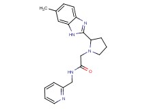 2-[2-(6-methyl-1H-benzimidazol-2-yl)-1-pyrrolidinyl]-N-(2-pyridinylmethyl)acetamide