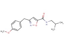 N-isobutyl-3-(4-methoxybenzyl)-5-isoxazolecarboxamide