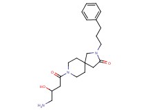 8-(4-amino-3-hydroxybutanoyl)-2-(3-phenylpropyl)-2,8-diazaspiro[4.5]decan-3-one hydrochloride