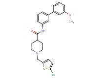 1-[(5-chloro-2-thienyl)methyl]-N-(3'-methoxy-3-biphenylyl)-4-piperidinecarboxamide