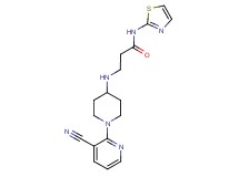 3-{[1-(3-cyanopyridin-2-yl)piperidin-4-yl]amino}-N-1,3-thiazol-2-ylpropanamide