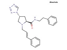 (4R)-N-(2-phenylethyl)-1-[(2E)-3-phenyl-2-propen-1-yl]-4-(1H-tetrazol-1-yl)-L-prolinamide