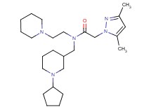 N-[(1-cyclopentyl-3-piperidinyl)methyl]-2-(3,5-dimethyl-1H-pyrazol-1-yl)-N-[2-(1-piperidinyl)ethyl]acetamide