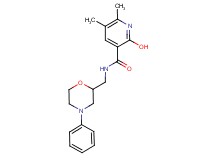 2-hydroxy-5,6-dimethyl-N-[(4-phenyl-2-morpholinyl)methyl]nicotinamide