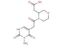 {4-[(3-methyl-2,4-dioxo-1,2,3,4-tetrahydro-5-pyrimidinyl)acetyl]-3-morpholinyl}acetic acid