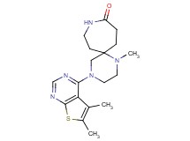 4-(5,6-dimethylthieno[2,3-d]pyrimidin-4-yl)-1-methyl-1,4,9-triazaspiro[5.6]dodecan-10-one