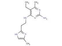 5-ethyl-6-methyl-N~4~-[2-(4-methyl-1H-imidazol-2-yl)ethyl]pyrimidine-2,4-diamine