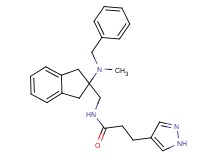 N-({2-[benzyl(methyl)amino]-2,3-dihydro-1H-inden-2-yl}methyl)-3-(1H-pyrazol-4-yl)propanamide