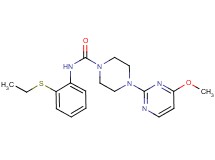 N-[2-(ethylthio)phenyl]-4-(4-methoxypyrimidin-2-yl)piperazine-1-carboxamide