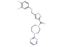 1-({5-[(3,4-difluorophenoxy)methyl]-3-isoxazolyl}carbonyl)-4-(2-pyrimidinyl)-1,4-diazepane