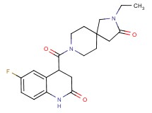 4-[(2-ethyl-3-oxo-2,8-diazaspiro[4.5]dec-8-yl)carbonyl]-6-fluoro-3,4-dihydro-2(1H)-quinolinone