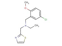 (5-chloro-2-methoxybenzyl)ethyl(1,3-thiazol-2-ylmethyl)amine