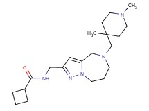 N-({5-[(1,4-dimethylpiperidin-4-yl)methyl]-5,6,7,8-tetrahydro-4H-pyrazolo[1,5-a][1,4]diazepin-2-yl}methyl)cyclobutanecarboxamide