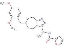 N-{1-[7-(2,4-dimethoxybenzyl)-6,7,8,9-tetrahydro-5H-[1,2,4]triazolo[4,3-d][1,4]diazepin-3-yl]ethyl}-2-furamide