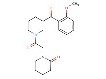 1-{2-[3-(2-methoxybenzoyl)-1-piperidinyl]-2-oxoethyl}-2-piperidinone