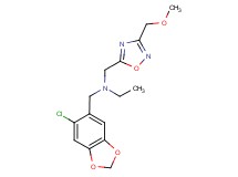 N-[(6-chloro-1,3-benzodioxol-5-yl)methyl]-N-{[3-(methoxymethyl)-1,2,4-oxadiazol-5-yl]methyl}ethanamine