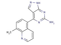 4-(8-methylquinolin-5-yl)-1H-pyrazolo[3,4-d]pyrimidin-6-amine
