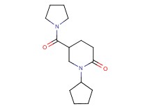 1-cyclopentyl-5-(1-pyrrolidinylcarbonyl)-2-piperidinone