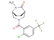 (1S*,5R*)-3-[2-chloro-5-(trifluoromethyl)benzoyl]-6-methyl-3,6-diazabicyclo[3.2.2]nonan-7-one