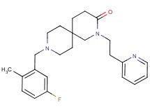 9-(5-fluoro-2-methylbenzyl)-2-(2-pyridin-2-ylethyl)-2,9-diazaspiro[5.5]undecan-3-one