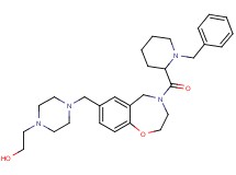 2-[4-({4-[(1-benzyl-2-piperidinyl)carbonyl]-2,3,4,5-tetrahydro-1,4-benzoxazepin-7-yl}methyl)-1-piperazinyl]ethanol