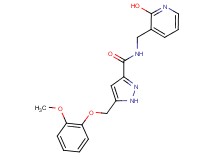 N-[(2-hydroxypyridin-3-yl)methyl]-5-[(2-methoxyphenoxy)methyl]-1H-pyrazole-3-carboxamide