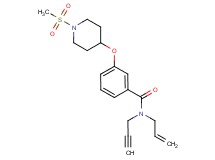 N-allyl-3-{[1-(methylsulfonyl)-4-piperidinyl]oxy}-N-2-propyn-1-ylbenzamide
