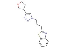 2-{3-[4-(tetrahydrofuran-3-yl)-1H-1,2,3-triazol-1-yl]propyl}-1,3-benzothiazole