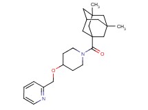 2-[({1-[(3,5-dimethyl-1-adamantyl)carbonyl]piperidin-4-yl}oxy)methyl]pyridine