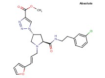 methyl 1-{(3R,5S)-5-({[2-(3-chlorophenyl)ethyl]amino}carbonyl)-1-[(2E)-3-(2-furyl)-2-propen-1-yl]-3-pyrrolidinyl}-1H-1,2,3-triazole-4-carboxylate