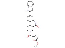 N-[3-(1H-indol-2-yl)phenyl]-1-(5-methoxy-2-furoyl)-3-piperidinecarboxamide