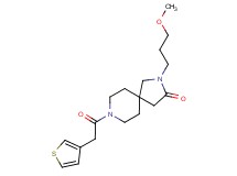 2-(3-methoxypropyl)-8-(3-thienylacetyl)-2,8-diazaspiro[4.5]decan-3-one