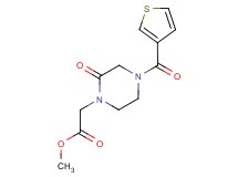 methyl [2-oxo-4-(3-thienylcarbonyl)-1-piperazinyl]acetate