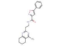 N-[2-(4-methyl-5,6,7,8-tetrahydro-2-quinazolinyl)ethyl]-5-phenyl-3-isoxazolecarboxamide