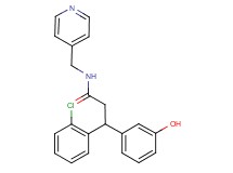 3-(2-chlorophenyl)-3-(3-hydroxyphenyl)-N-(4-pyridinylmethyl)propanamide