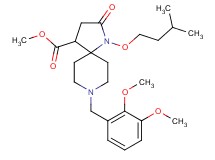 methyl 8-(2,3-dimethoxybenzyl)-1-(3-methylbutoxy)-2-oxo-1,8-diazaspiro[4.5]decane-4-carboxylate