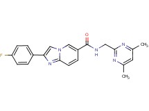 N-[(4,6-dimethylpyrimidin-2-yl)methyl]-2-(4-fluorophenyl)imidazo[1,2-a]pyridine-6-carboxamide