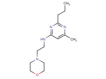 6-methyl-N-(2-morpholin-4-ylethyl)-2-propylpyrimidin-4-amine