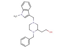 2-{1-benzyl-4-[(1-methyl-1H-indol-3-yl)methyl]-2-piperazinyl}ethanol