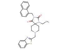 8-(1,3-benzothiazol-2-ylmethyl)-1-ethyl-3-(1-naphthylmethyl)-1,3,8-triazaspiro[4.5]decane-2,4-dione