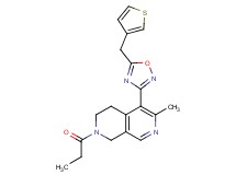 6-methyl-2-propionyl-5-[5-(3-thienylmethyl)-1,2,4-oxadiazol-3-yl]-1,2,3,4-tetrahydro-2,7-naphthyridine