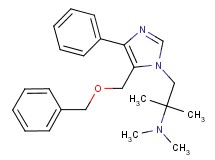 (2-{5-[(benzyloxy)methyl]-4-phenyl-1H-imidazol-1-yl}-1,1-dimethylethyl)dimethylamine
