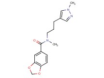 N-methyl-N-[3-(1-methyl-1H-pyrazol-4-yl)propyl]-1,3-benzodioxole-5-carboxamide