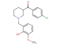 (4-chlorophenyl)[1-(2-hydroxy-3-methoxybenzyl)-3-piperidinyl]methanone