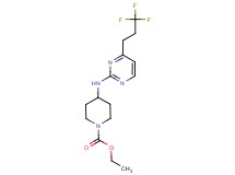 ethyl 4-{[4-(3,3,3-trifluoropropyl)pyrimidin-2-yl]amino}piperidine-1-carboxylate